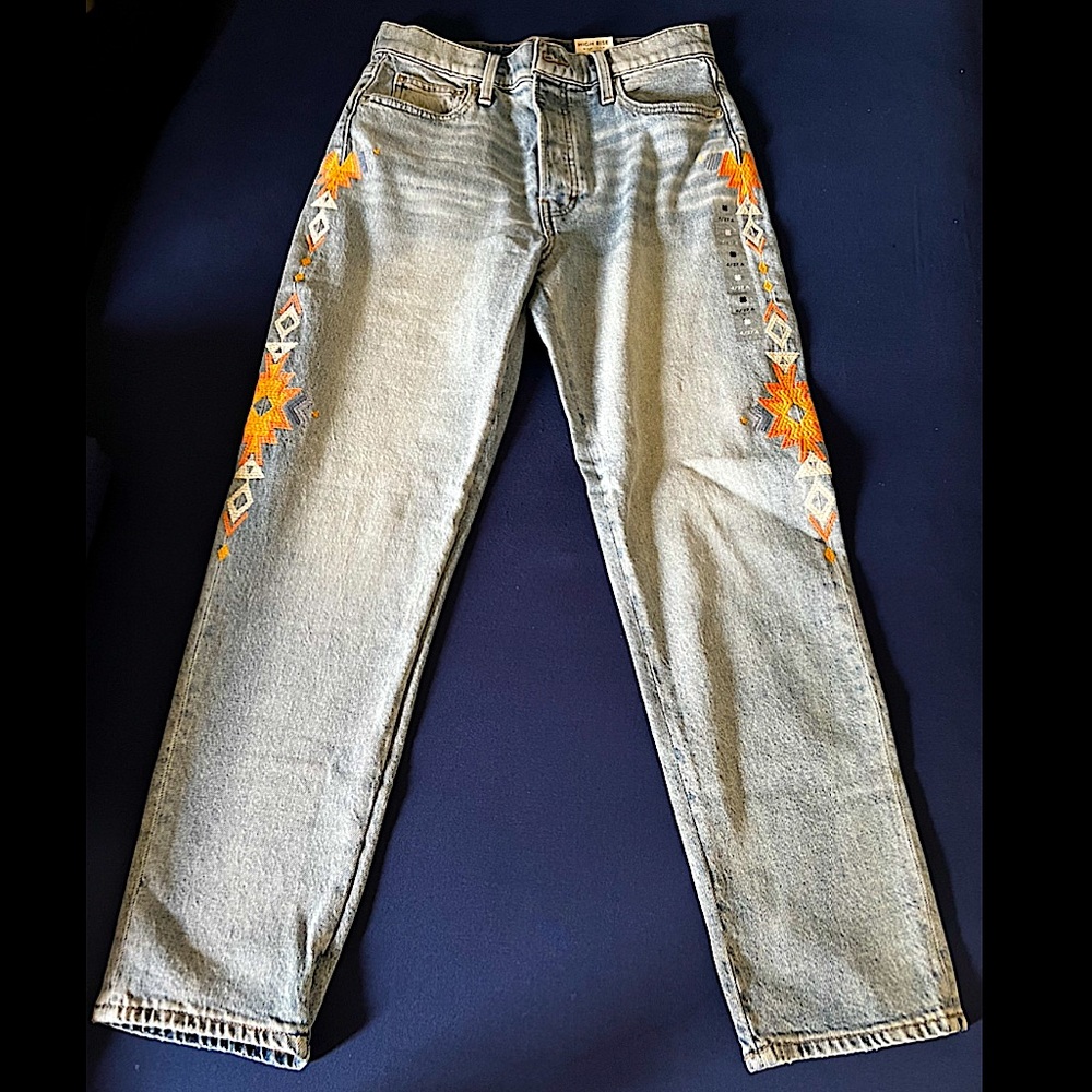 NEW Lucky Brand High Rise Mom Jeans Size 4/27